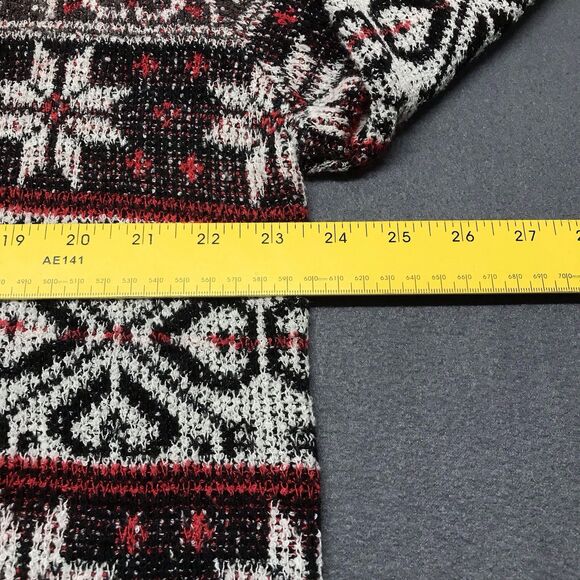Vintage Claudia D. Womens Sweater Fair Isle Christmas Mock Neck Cozy Size Medium - Picture 8 of 13